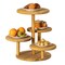 Multi Purpose 4-Tier Round Wooden Cake Stand and Charcuterie Boards – Perfect Tiered Tray Display for Desserts, Snacks, Fruits and Appetizers at Birthdays, Baby Showers, Weddings and Tea Party